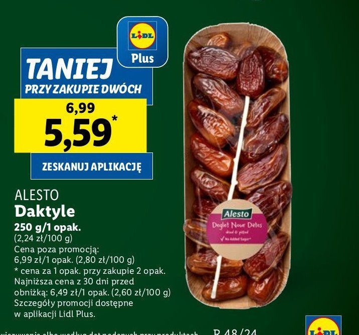 Daktyle suszone Alesto promocja