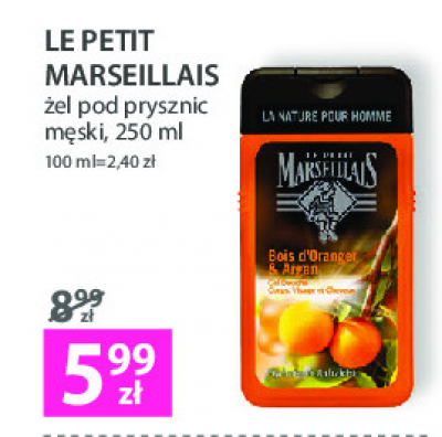 Żel pod prysznic argan i kwiat pomarańczy Le petit marseillais promocja