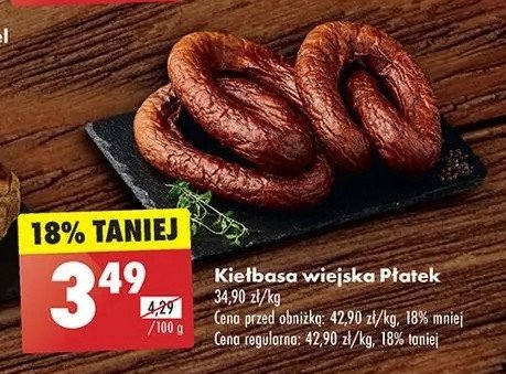 Kiełbasa wiejska Płatek promocja