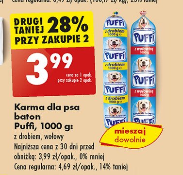 Baton z drobiem Puffi promocja w Biedronka