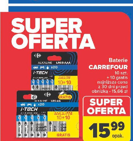 Baterie aaa Carrefour promocja