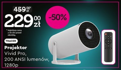 Projektor Vivid Pro 200 ANSI lumenów, 1280p promocja w Biedronka