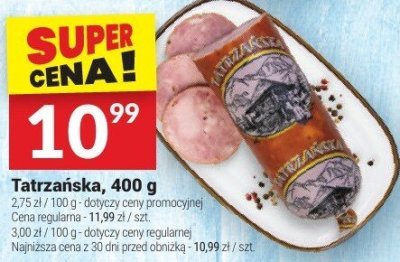 Tatrzańska, 400 g promocja w Twój Market