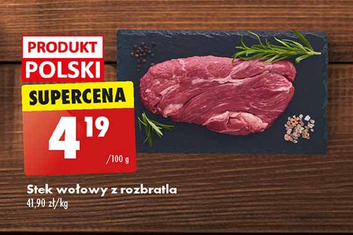 Stek wołowy z rozbratla promocja