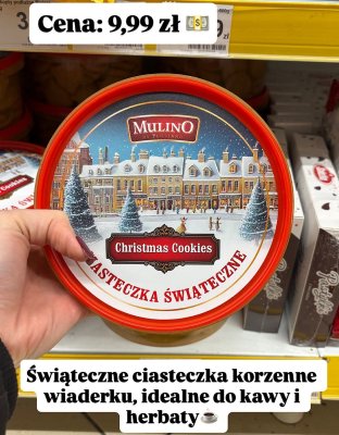 Ciasteczka korzenne Christmas Cookies Mulino promocja w Dino