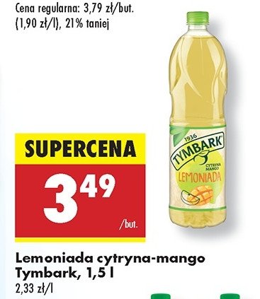 Lemoniada cytryna i mango Tymbark lemoniada promocja