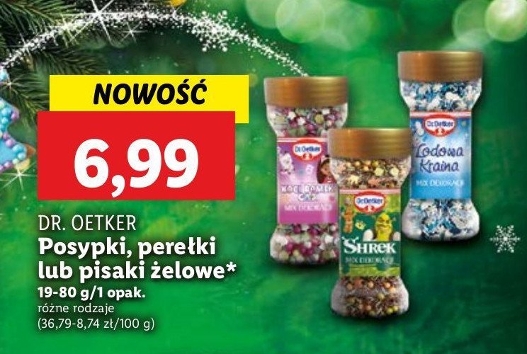 Mix dekoracji lodowa kraina Dr. oetker promocja