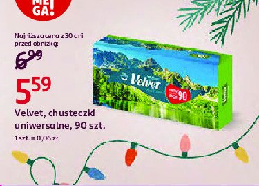 Chusteczki higieniczne Velvet promocja