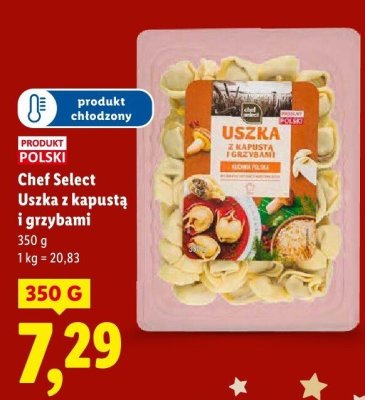 Uszka z kapustą i grzybami promocja w Lidl