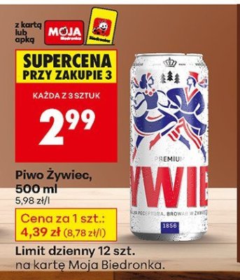 Piwo Żywiec, 500 ml promocja w Biedronka