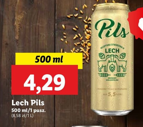 Piwo Lech pils promocja