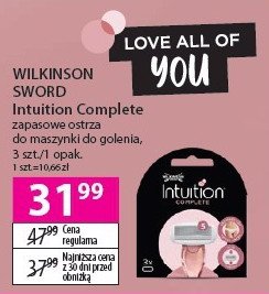 Wkłady do maszynki Wilkinson intuition complete promocja