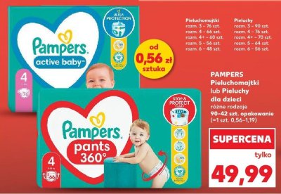 Pieluchomajtki dla dzieci różne rodzaje promocja w Kaufland
