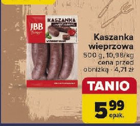 Kaszanka wieprzowa Jbb bałdyga promocja