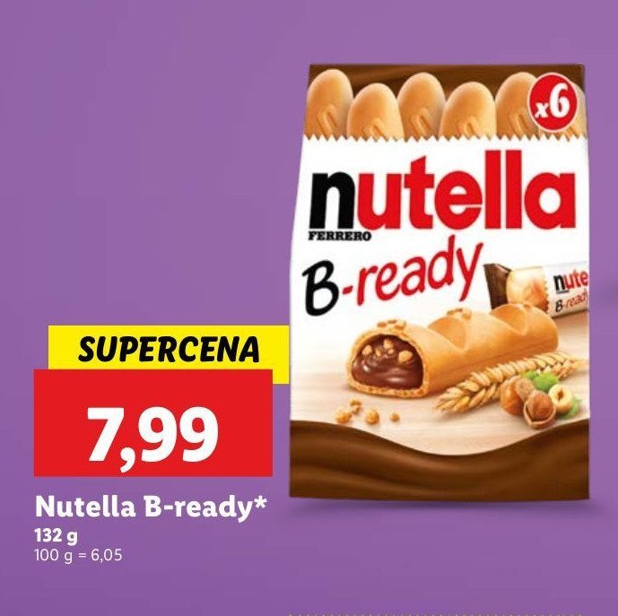 Chlebki z nadzieniem Nutella b-ready promocja