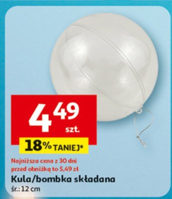 Kula/bombka składana promocja w Auchan
