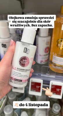 Olejkowa emulsja do demakijażu 3w1 promocja w Rossmann
