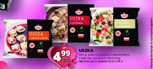 Uszka z pieczarkami Jawo promocja