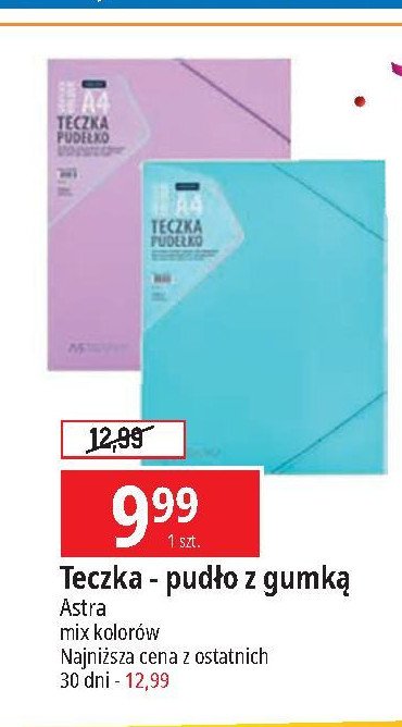 Teczka pudełko a4 pp neon line Astra promocja