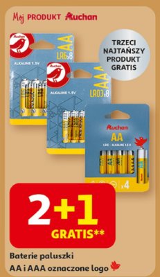 Baterie paluszki AA promocja w Auchan