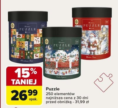 Puzzle 250 elementów promocja w Carrefour