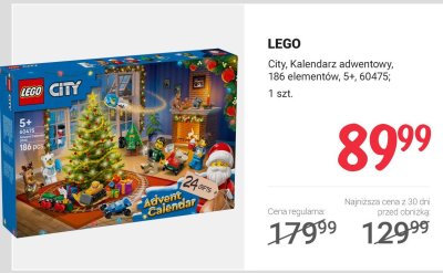 Kalendarz adwentowy City 5+, 60475 promocja w Rossmann