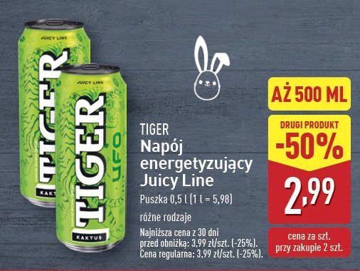 Nap贸j ufo Tiger energy drink promocja