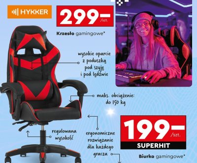 Biurko gamingowe promocja w Biedronka