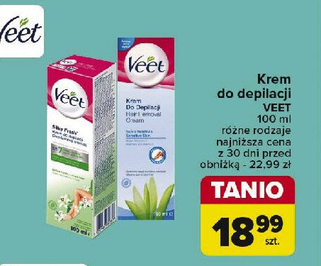 Krem do depilacji do skóry wrażliwej Veet promocja