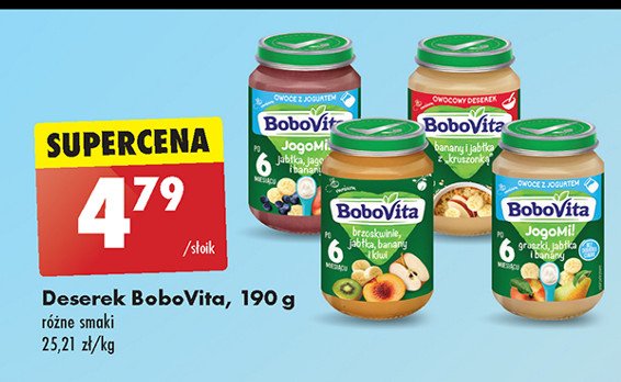 Banan i jabłka z kruszonką Bobovita promocja