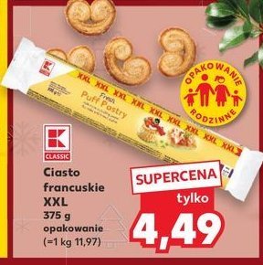 Ciasto francuskie K-classic promocja w Kaufland