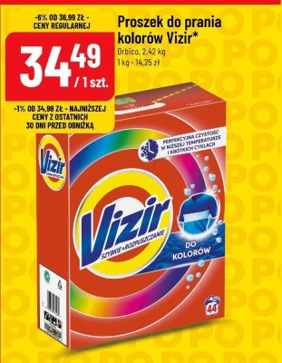 Proszek do prania kolorów Vizir promocja w POLOmarket