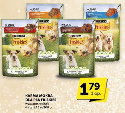 Karma mokra dla psa Friskies wybrane rodzaje promocja w Groszek