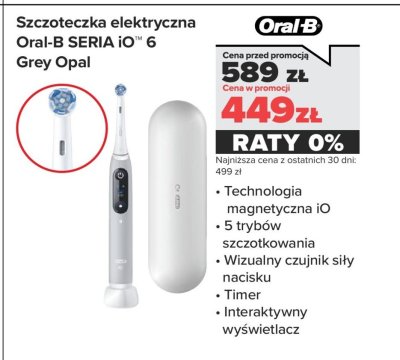 Szczoteczka elektryczna SERIA iO 6 Grey Opal promocja w NEONET