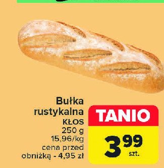 Bułka rustykalna Piekarnia kłos promocja