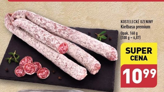 Kiełbasa kostelecka premium Kostelecke uzeniny promocja