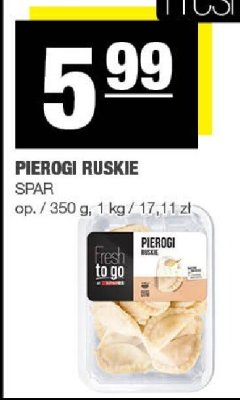 Pierogi ruskie Spar Fresh to go promocja w SPAR