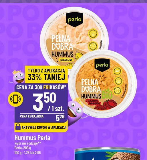 Hummus suszony pomidor Perla promocja