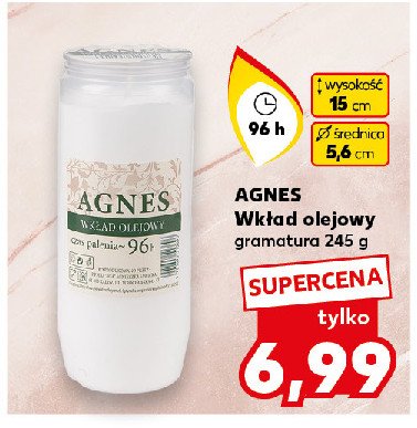 Wkład olejowy 96 h Agnes promocja