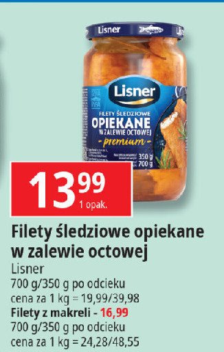 Filety opiekane z makreli Lisner promocja