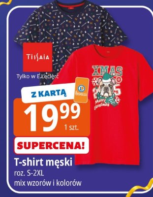T-shirt męski promocja w Leclerc