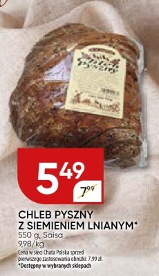 Chleb pyszny z siemieniem lnianym promocja w Chata Polska