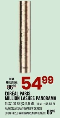 Tusz L'Oréal Paris Million Lashes Panorama promocja w Drogerie Natura