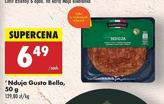 Nduja Gustobello promocja w Biedronka