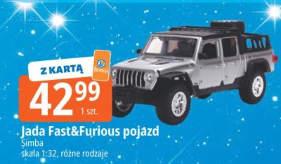 Jada Fast&Furious pojazd skala 1:32, różne rodzaje promocja w Leclerc