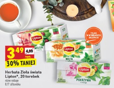 Herbatka mięta z cytrusami Lipton promocja