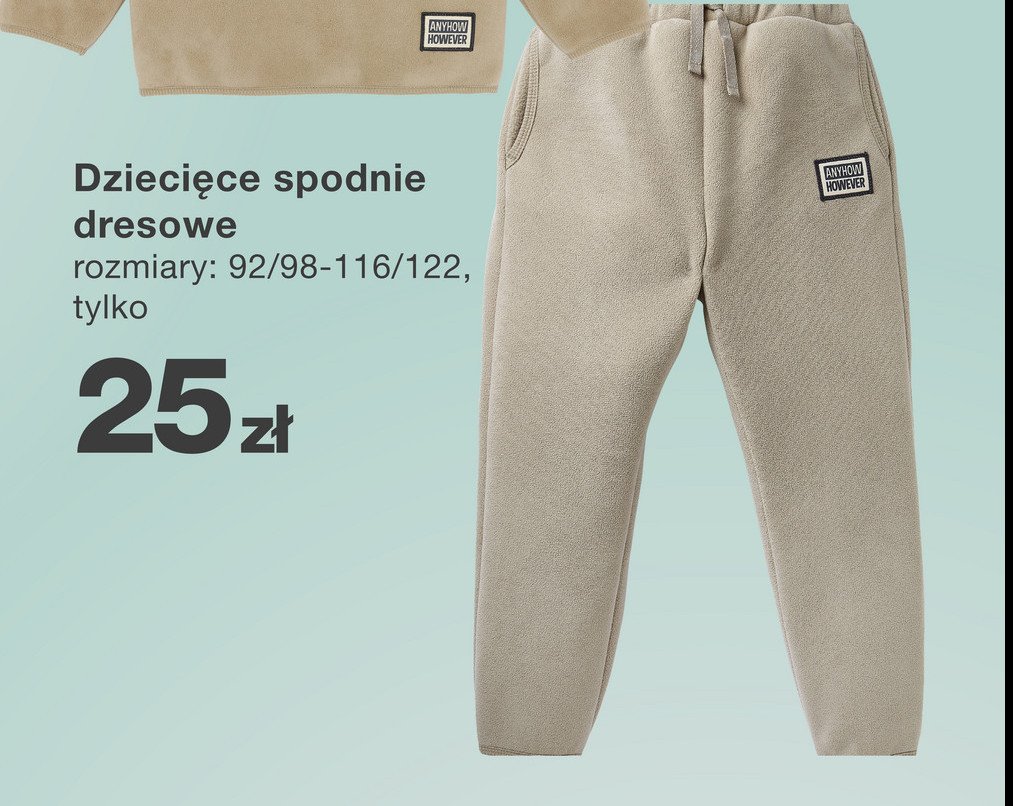 Spodnie dresowe dziecięce 92-98 cm promocja