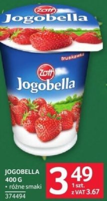 Jogurt Jogobella truskawka różne smaki 400g promocja w Selgros