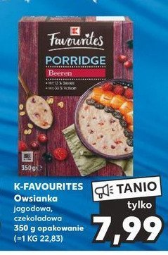 Owsianka czekoladowa K-classic favourites promocja