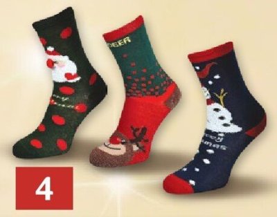 Skarpety świąteczne rozmiar 35/38-39/42 promocja w Selgros